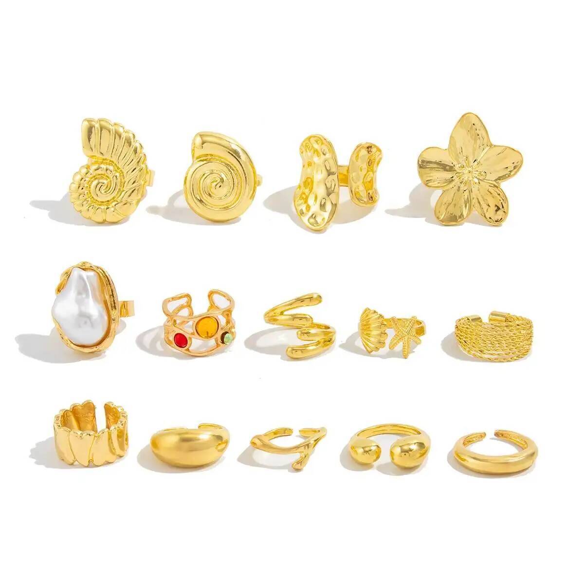 IngeSight.Z 14 stks/set Hip Ho - Vintage Punk Knuckle Rings Set recensie en prijs