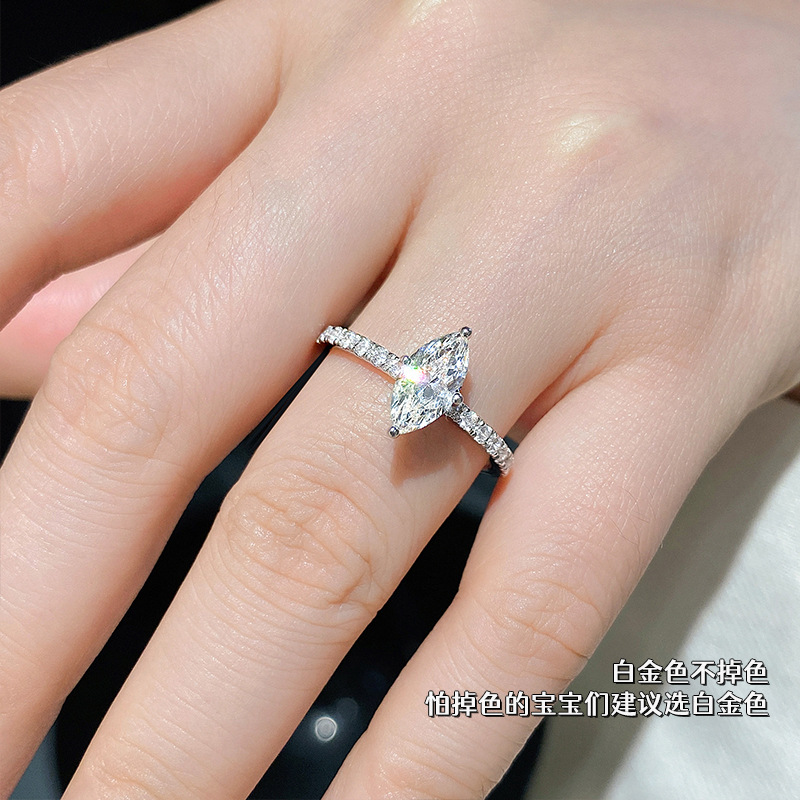 Luxe Echte 1 Karaat D Kleur Ma - Moissanite Engagement Ring 1 Carat recensie en prijs
