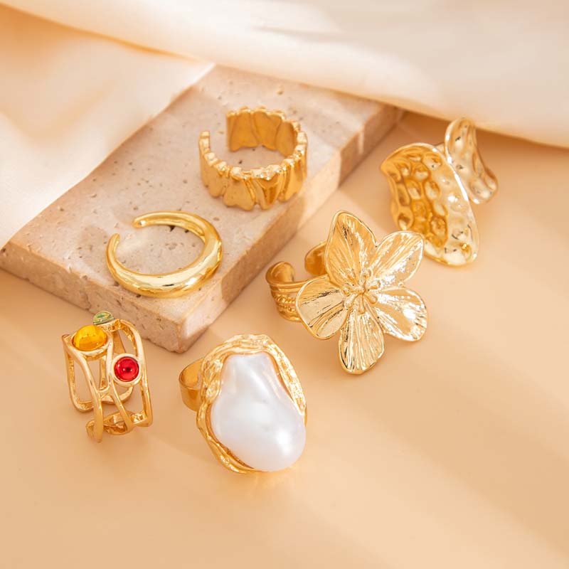 6 stks/set Vintage Metalen Blo - Vintage Punk Knuckle Rings Set recensie en prijs