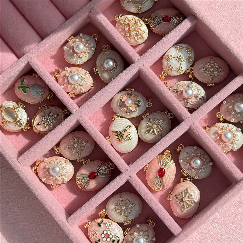 HangZhi Emaille Romantische Ro - Heart Locket Necklace Photo recensie en prijs