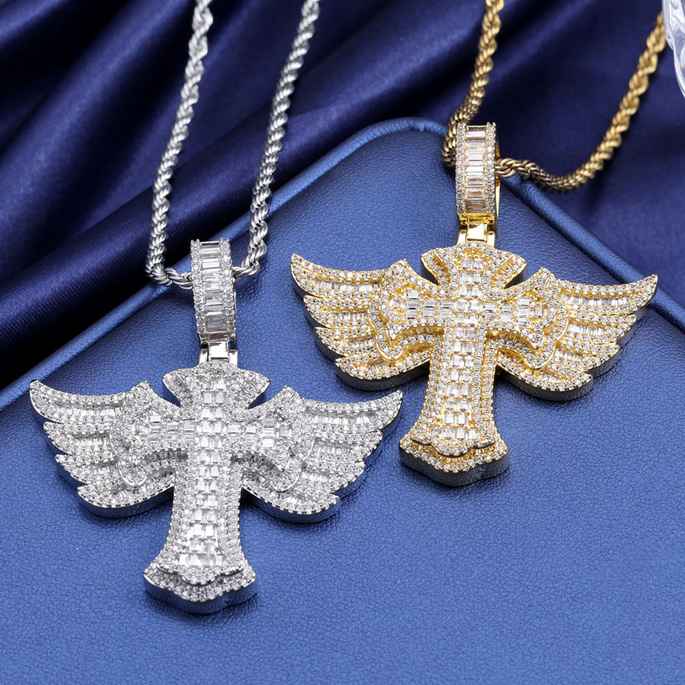 Hip Hop Volledige Diamond 18k  - Cross Pendant Necklace Gold recensie en prijs