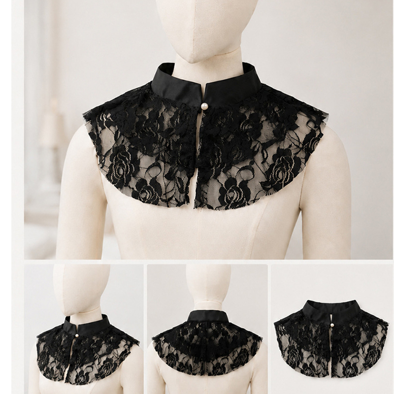 Elegante kanten bloemenkraag,  - Necklaces recensie en prijs