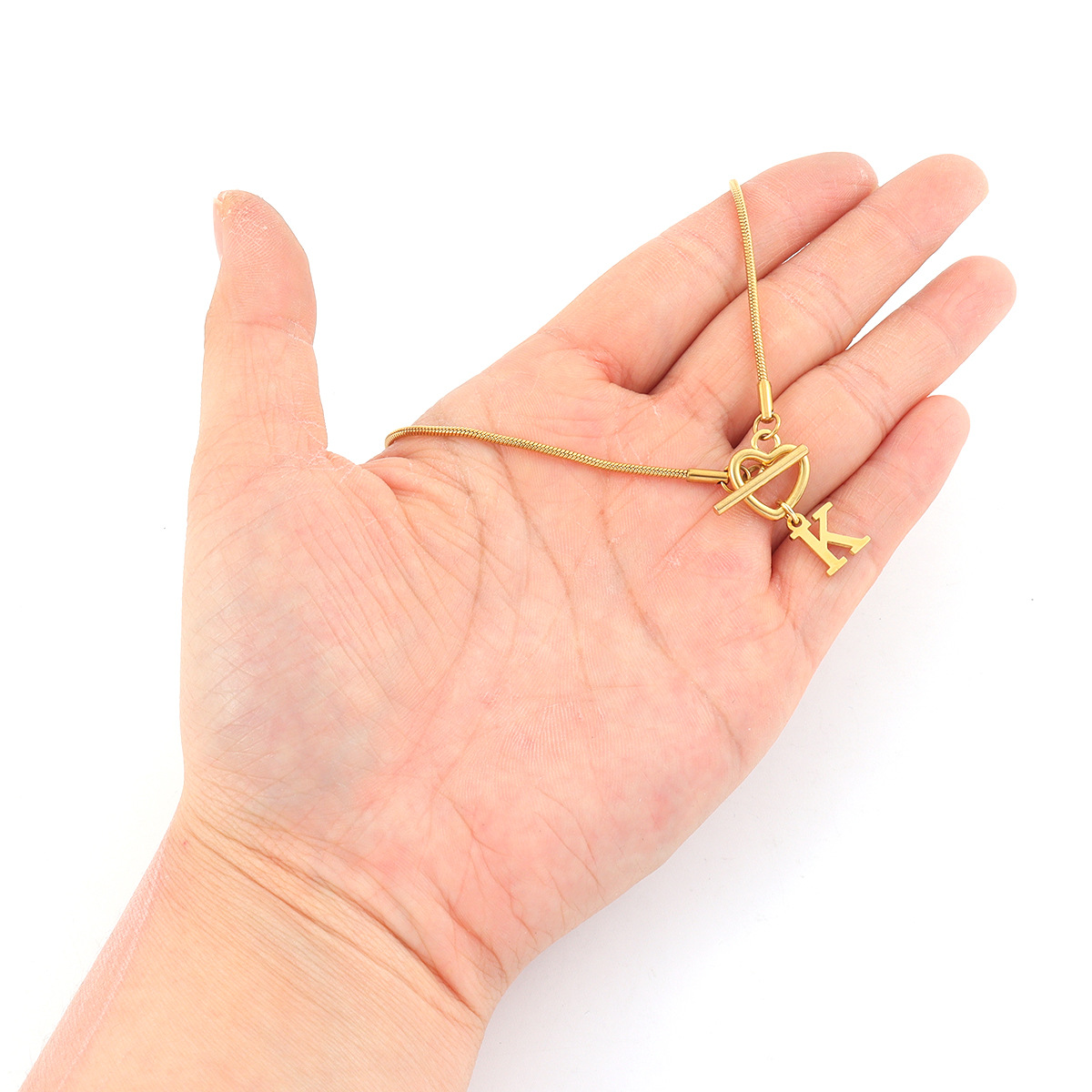 Mode A-Z Initiaal Hart Hangert - Initial Letter Necklace 18K Gold recensie en prijs